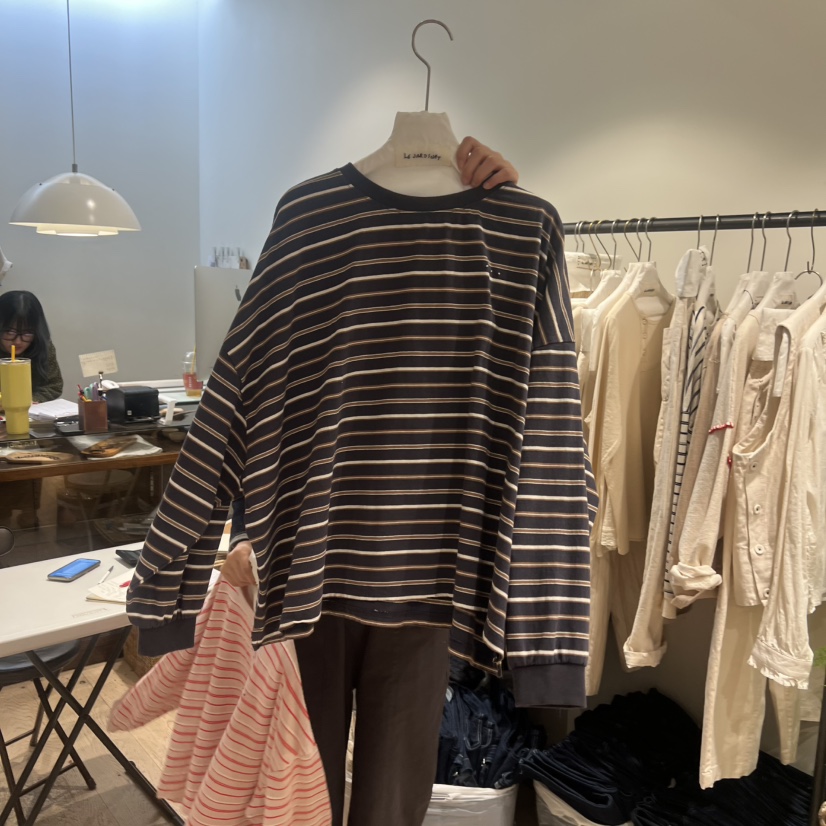 LE JARDINET韓國代購女士新品時尚真品推薦26春夏長袖T恤LE JARDINET長袖T恤圖色2