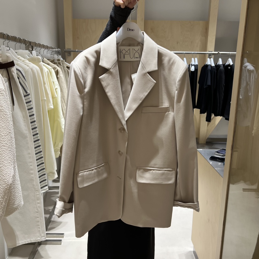 DEUO韓國直郵女士新款熱賣時尚26春夏職業真品休閑人氣夾克DEUO夾克圖色2