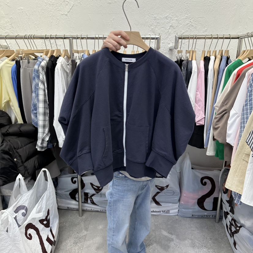 DA YLOG東大門實拍女士新款推薦26春夏時尚夾克泡泡袖拉鏈DA YLOG夾克圖色2