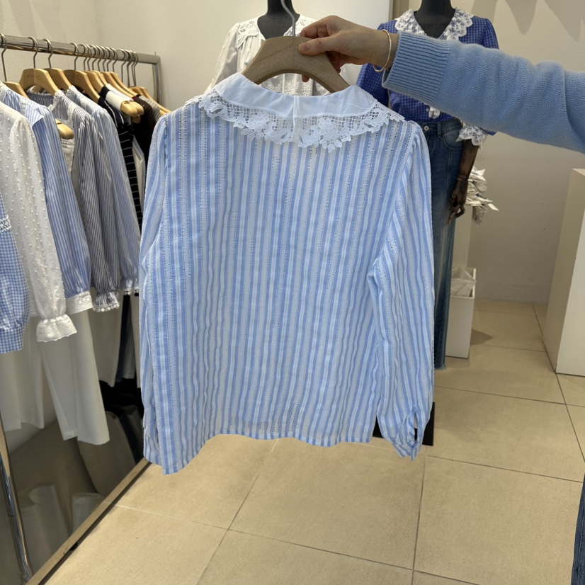 2nd B-S東大門代購女裝新款真品熱賣職業26春夏襯衫蕾絲衫2nd B-S襯衫/蕾絲衫