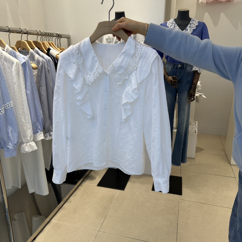 2nd B-S東大門代購女裝新款真品熱賣職業26春夏襯衫蕾絲衫2nd B-S襯衫/蕾絲衫圖色2