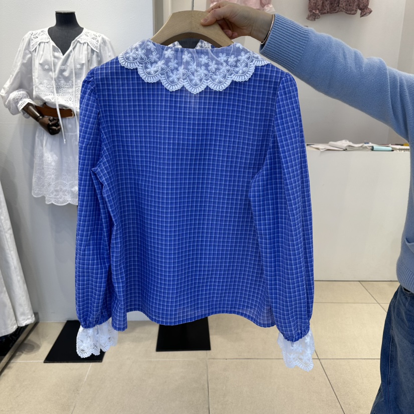 2nd B-S韓國代購女士新品職業休閑推薦26春夏襯衫蕾絲衫2nd B-S襯衫/蕾絲衫