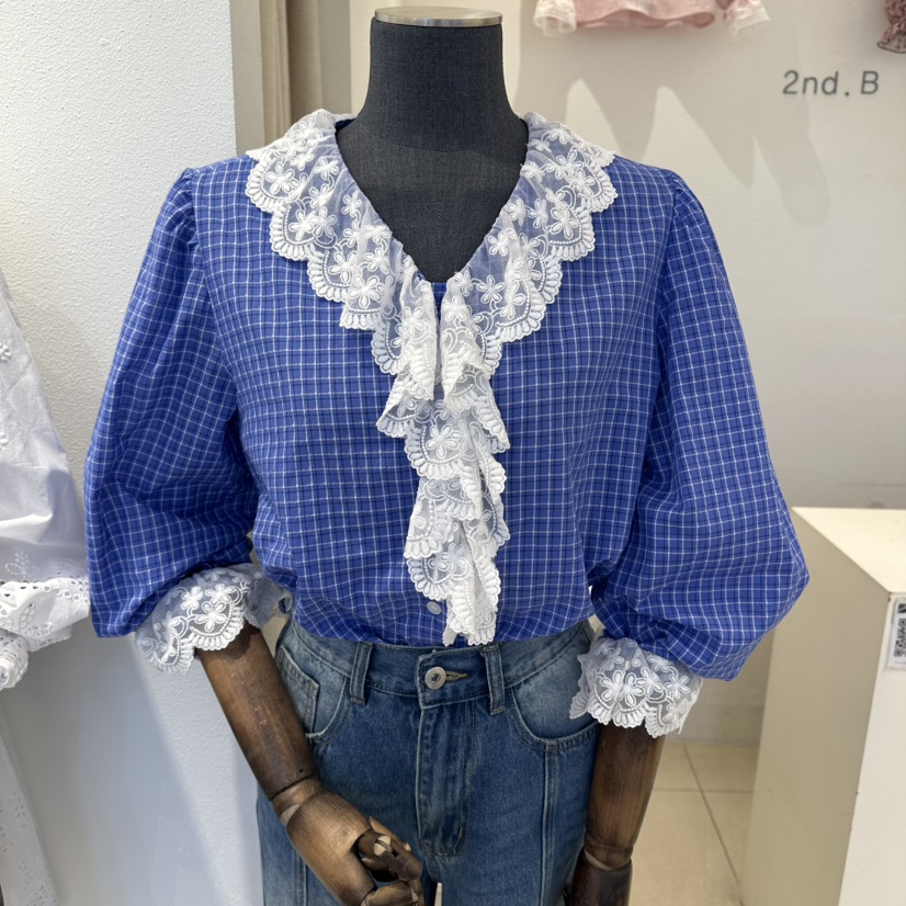 2nd B-S韓國代購女士新品職業休閑推薦26春夏襯衫蕾絲衫2nd B-S襯衫/蕾絲衫圖色2