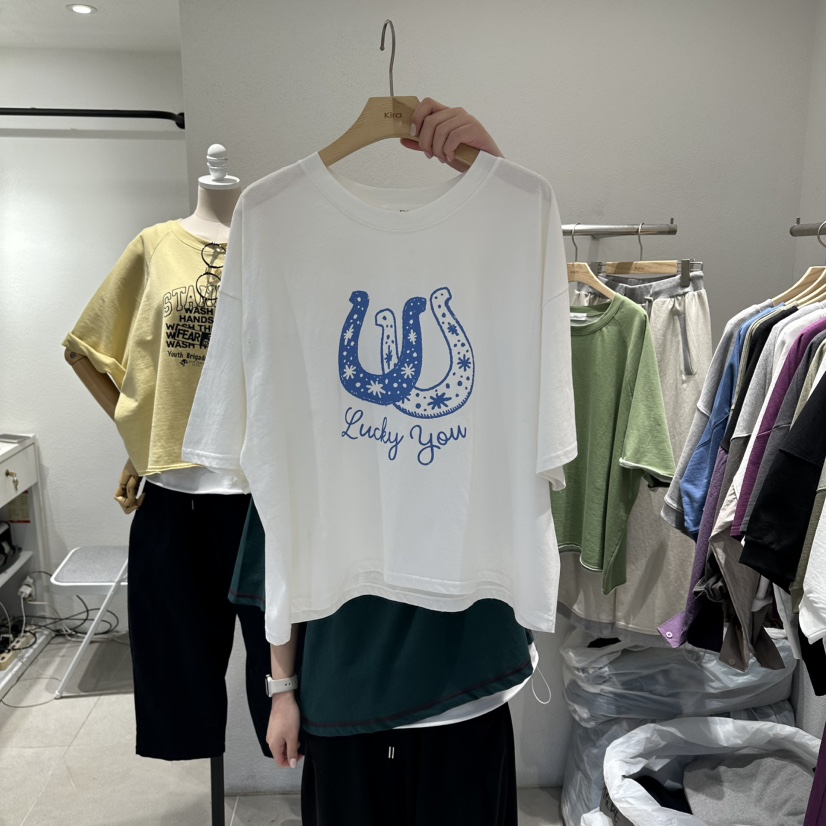 IN KIRA東大門直郵女裝新品人氣熱賣休閑真品時尚推薦T恤IN KIRAT恤圖色1