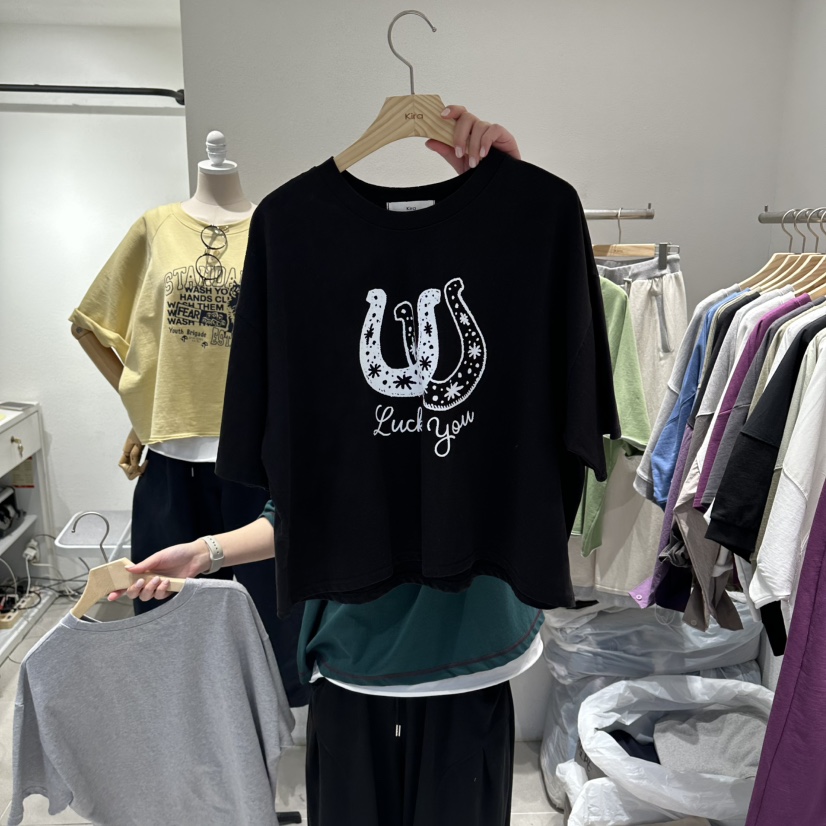 IN KIRA東大門直郵女裝新品人氣熱賣休閑真品時尚推薦T恤IN KIRAT恤圖色2