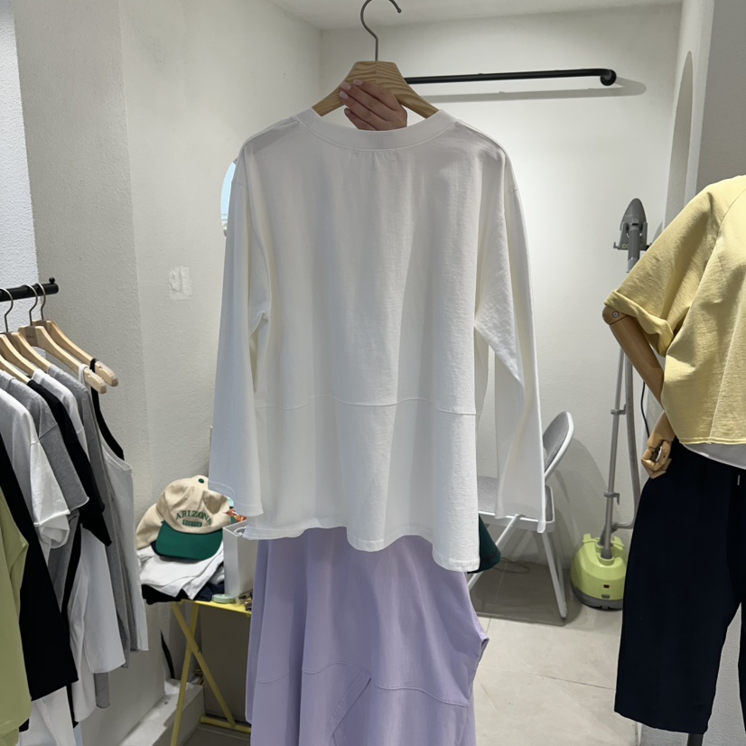 IN KIRA韓國直郵女裝新款人氣職業26春夏休閑真品長袖T恤IN KIRA長袖T恤