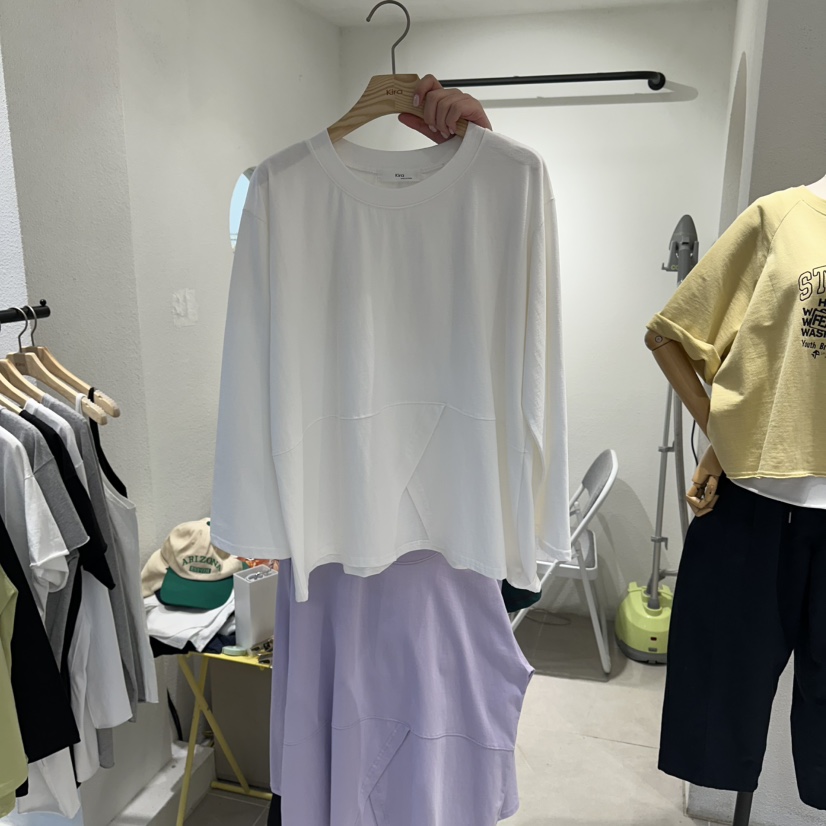 IN KIRA韓國直郵女裝新款人氣職業26春夏休閑真品長袖T恤IN KIRA長袖T恤圖色1