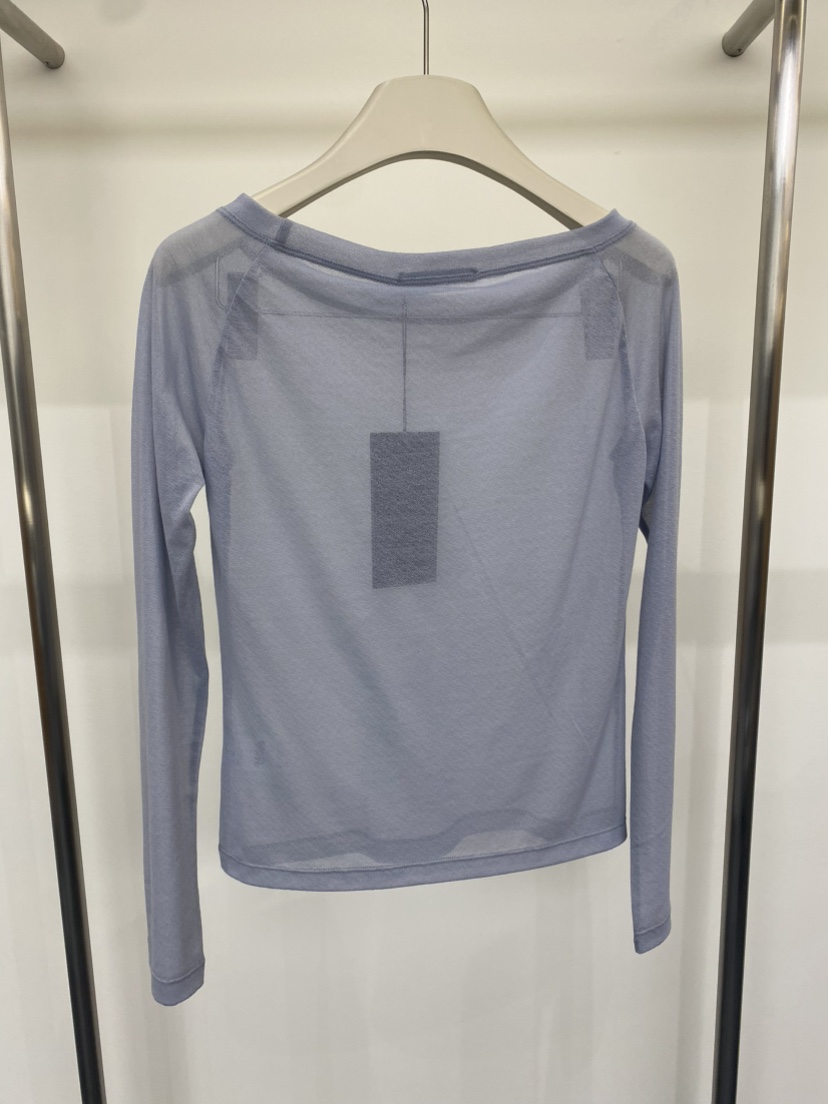 BANUL韓國直郵女士新款時尚休閑推薦真品長袖T恤透視露肩BANUL長袖T恤