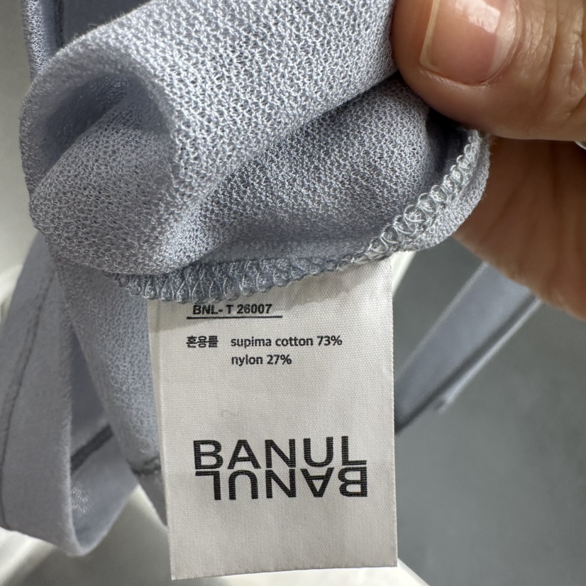 BANUL韓國直郵女士新款時尚休閑推薦真品長袖T恤透視露肩BANUL長袖T恤