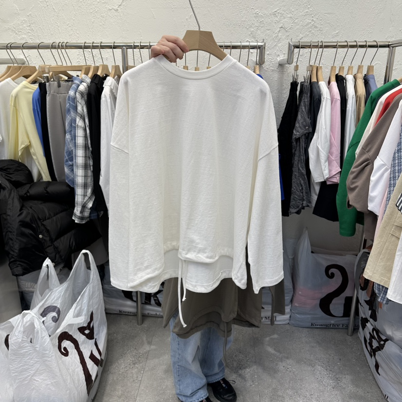 DA YLOG韓國直郵女士新款推薦時尚職業26春夏休閑長袖T恤DA YLOG長袖T恤圖色1