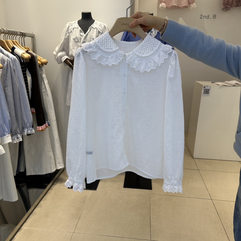 2nd B-S東大門直郵女裝新品熱賣26春夏人氣時尚襯衫蕾絲衫2nd B-S襯衫/蕾絲衫圖色2