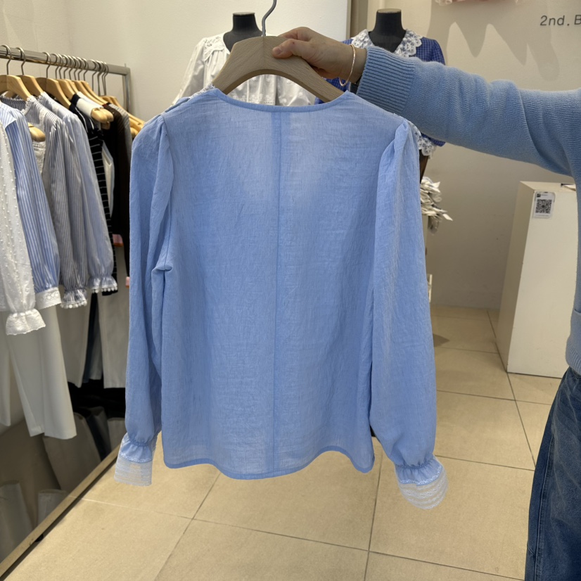 2nd B-S東大門直郵女士新款26春夏職業時尚休閑襯衫蕾絲衫2nd B-S襯衫/蕾絲衫