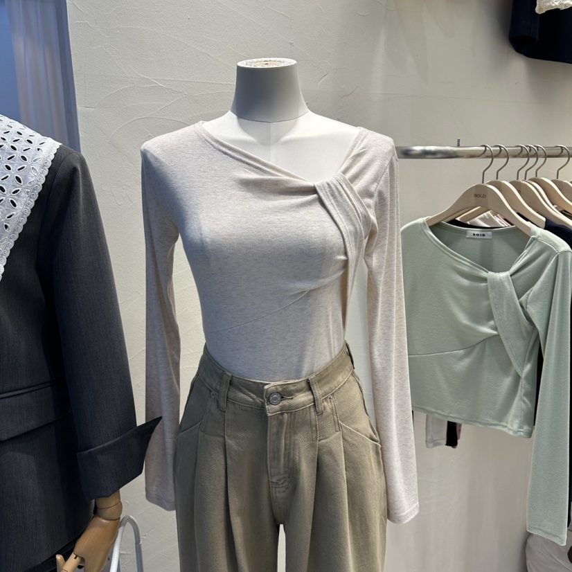 BOLD東大門直郵女士新款真品人氣職業熱賣休閑26春夏長袖T恤BOLD長袖T恤圖色1