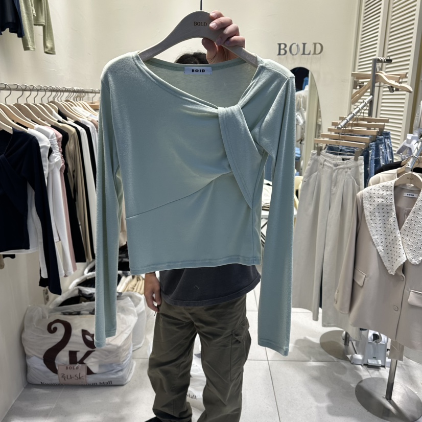 BOLD東大門直郵女士新款真品人氣職業熱賣休閑26春夏長袖T恤BOLD長袖T恤圖色2
