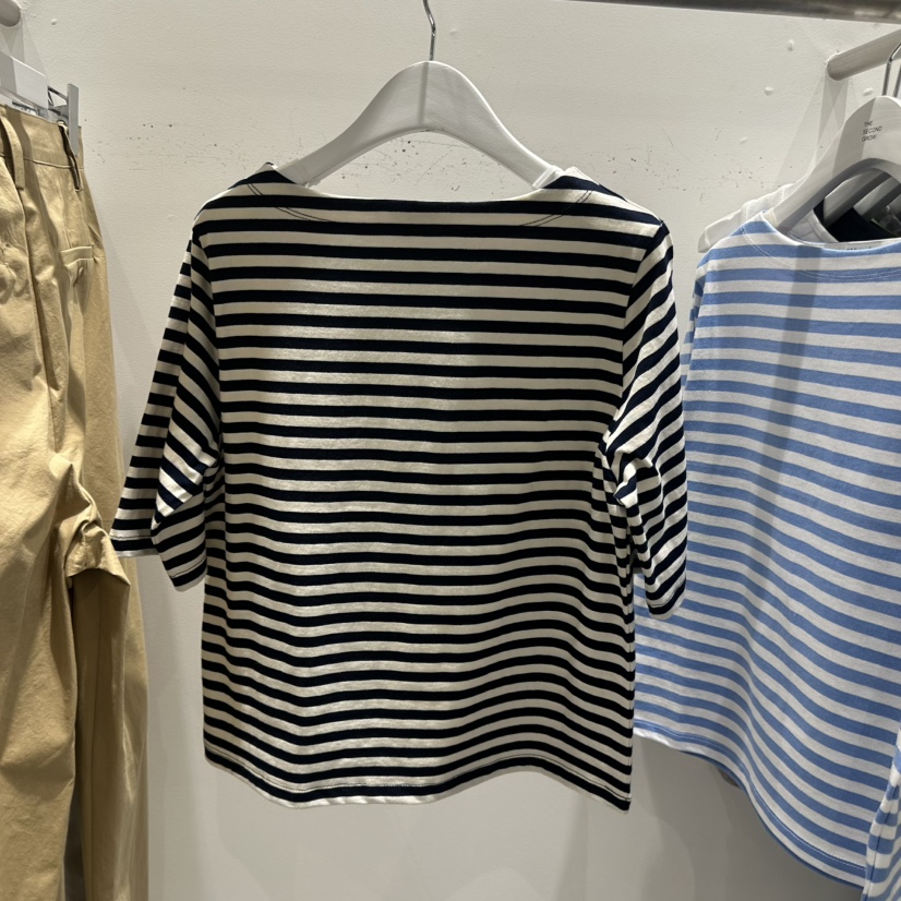 THE SECOND GROW/QUEENSRABBIT韓國代購女裝新品職業T恤船領THE SECOND GROW/QUEENSRABBITT恤