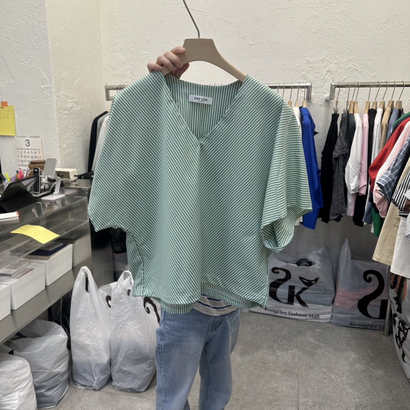 DA YLOG東大門代購女士新款26春夏時尚休閑人氣襯衫蕾絲衫DA YLOG襯衫/蕾絲衫圖色3