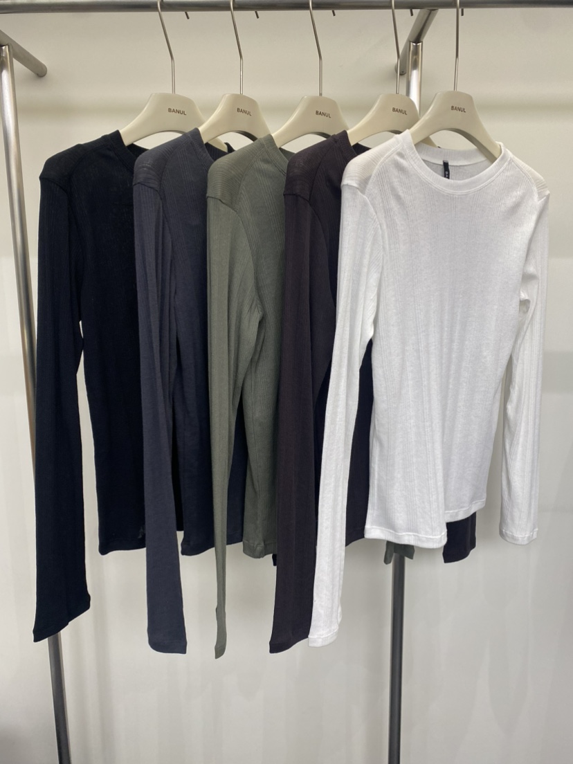 BANUL韓國直郵女士新款熱賣時尚26春夏人氣推薦休閑長袖T恤BANUL長袖T恤