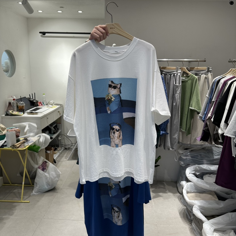 IN KIRA東大門代購女裝新款真品熱賣時尚職業人氣推薦T恤IN KIRAT恤圖色1