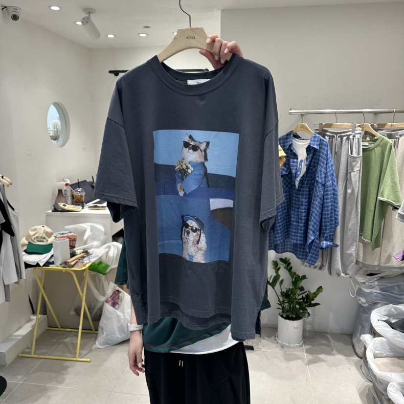 IN KIRA東大門代購女裝新款真品熱賣時尚職業人氣推薦T恤IN KIRAT恤圖色3