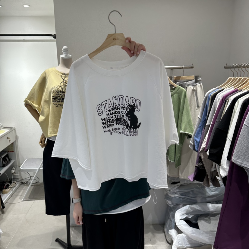 IN KIRA東大門實拍女裝新款時尚熱賣休閑職業26春夏推薦T恤IN KIRAT恤圖色1