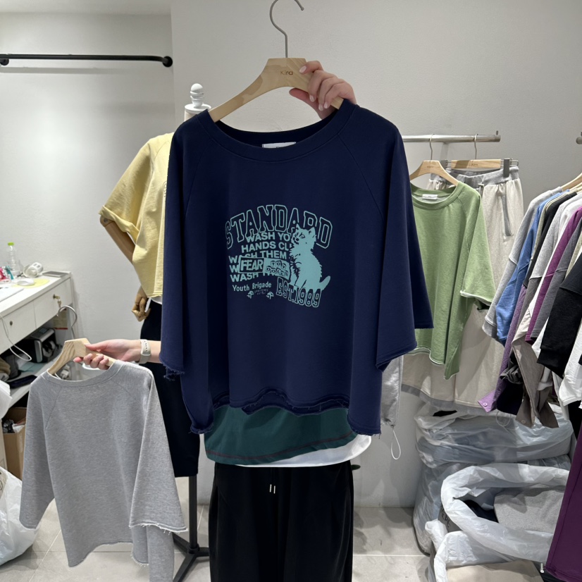 IN KIRA東大門實拍女裝新款時尚熱賣休閑職業26春夏推薦T恤IN KIRAT恤圖色3