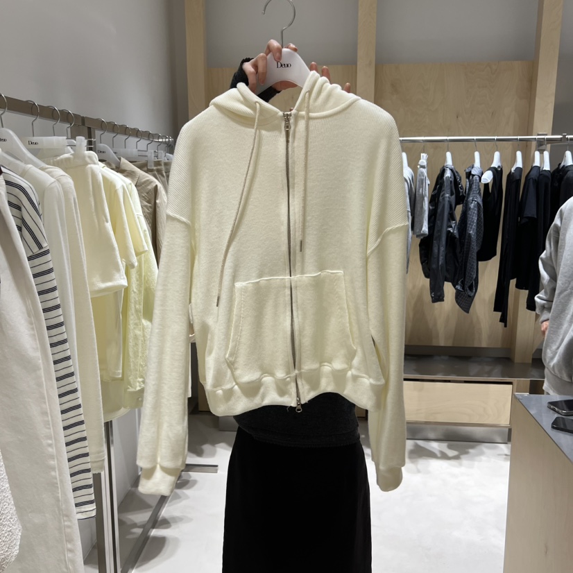 DEUO東大門直郵女裝新品休閑26春夏時尚推薦衛衣連帽衫拉鏈DEUO衛衣圖色1