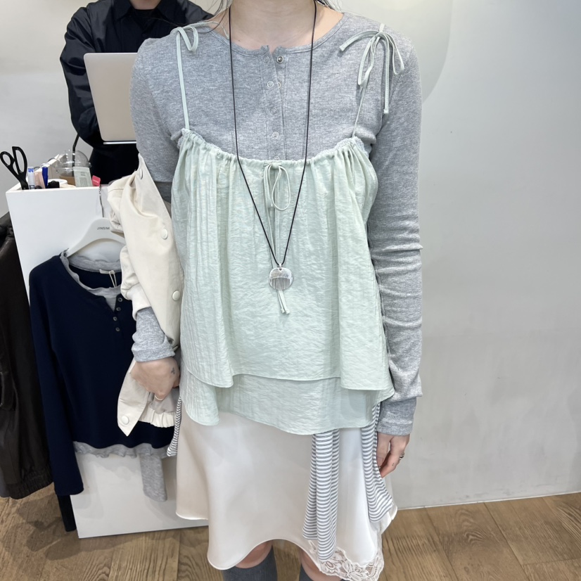 JINSIM東大門代購女裝新品職業時尚熱賣吊帶背心不含內搭JINSIM吊帶/背心圖色3