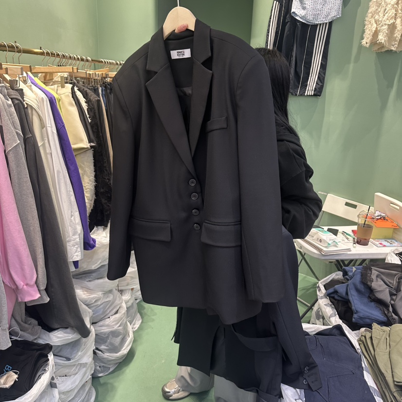 ROMANTIC NEWYORK韓國直郵女士新款職業人氣推薦時尚夾克ROMANTIC NEWYORK夾克圖色1黑色