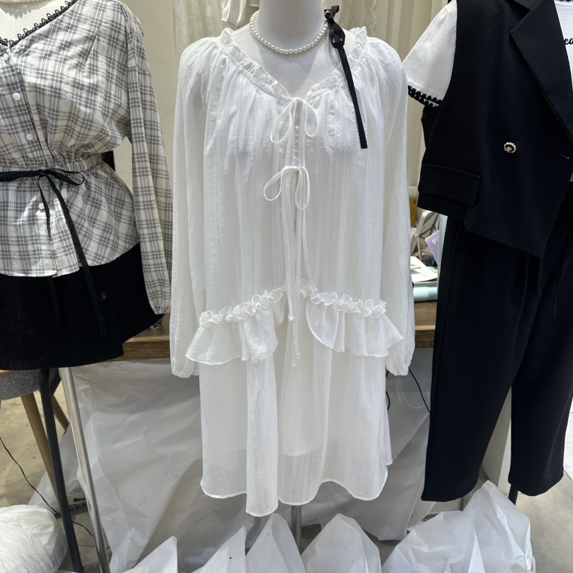 HOLYBANANA東大門直郵女士新品職業26春夏人氣推薦連衣裙groovy.H/HOLYBANANA連衣裙圖色1