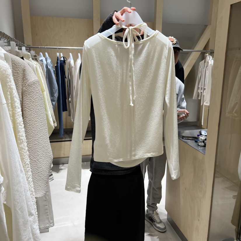 DEUO東大門實拍女裝新款人氣時尚26春夏真品長袖T恤假兩件DEUO長袖T恤