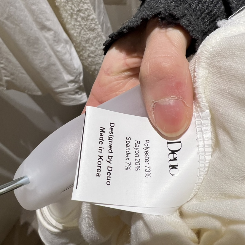 DEUO東大門實拍女裝新款人氣時尚26春夏真品長袖T恤假兩件DEUO長袖T恤