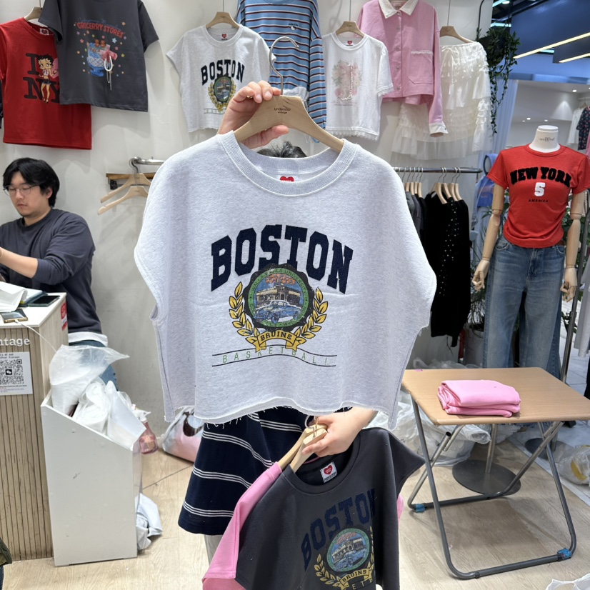 UNDERSTAR_VINTAGE東大門直郵女裝新品26春夏推薦時尚T恤UNDERSTAR_VINTAGET恤圖色2