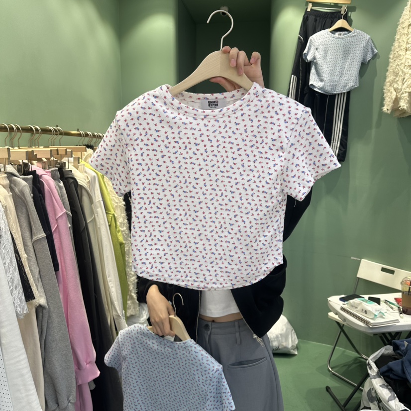 ROMANTIC NEWYORK東大門實拍女士新款26春夏真品休閑T恤ROMANTIC NEWYORKT恤圖色2