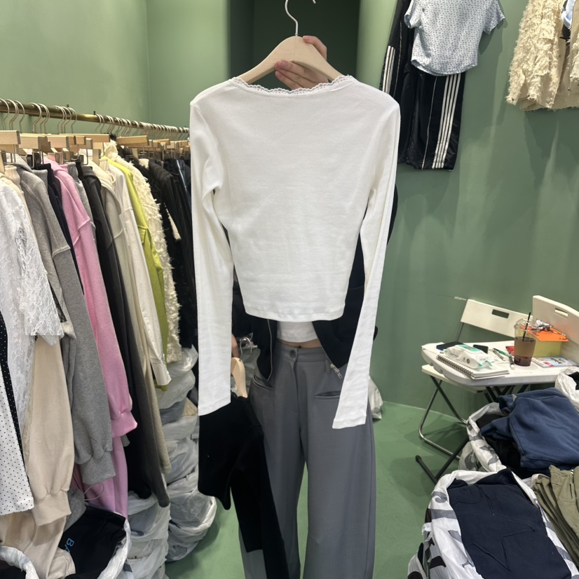 ROMANTIC NEWYORK東大門直郵女裝新品休閑人氣時尚長袖T恤ROMANTIC NEWYORK長袖T恤