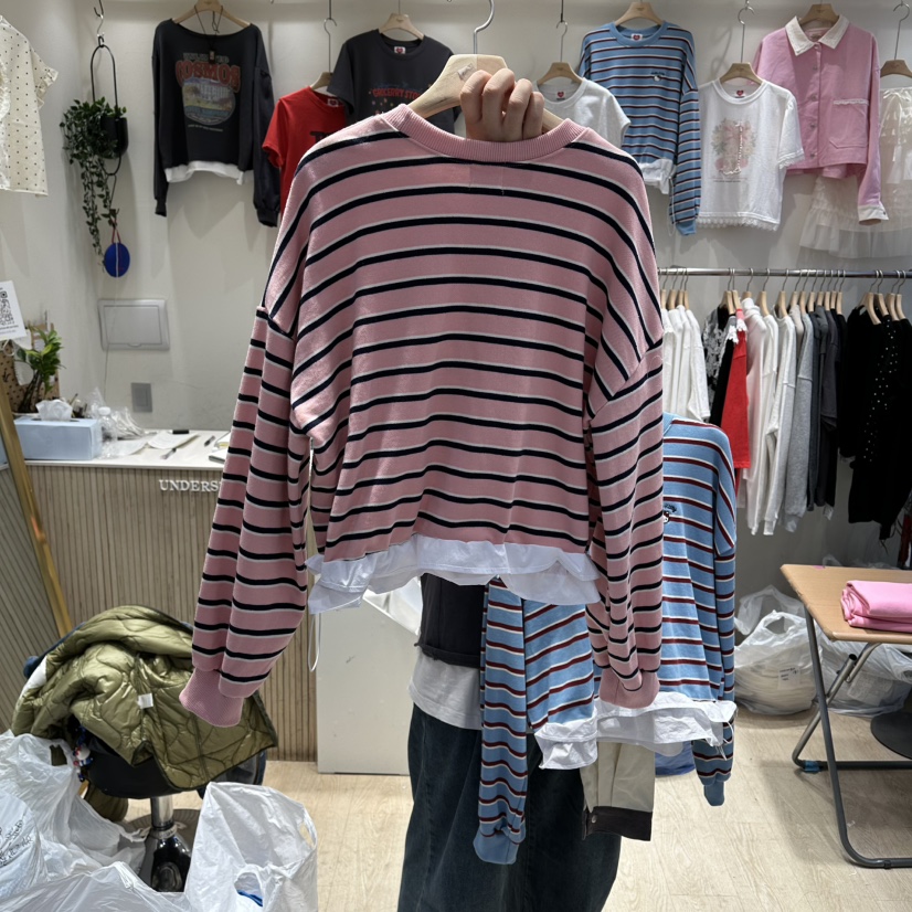 UNDERSTAR_VINTAGE東大門實拍女士新品人氣職業真品衛衣刺繡UNDERSTAR_VINTAGE衛衣