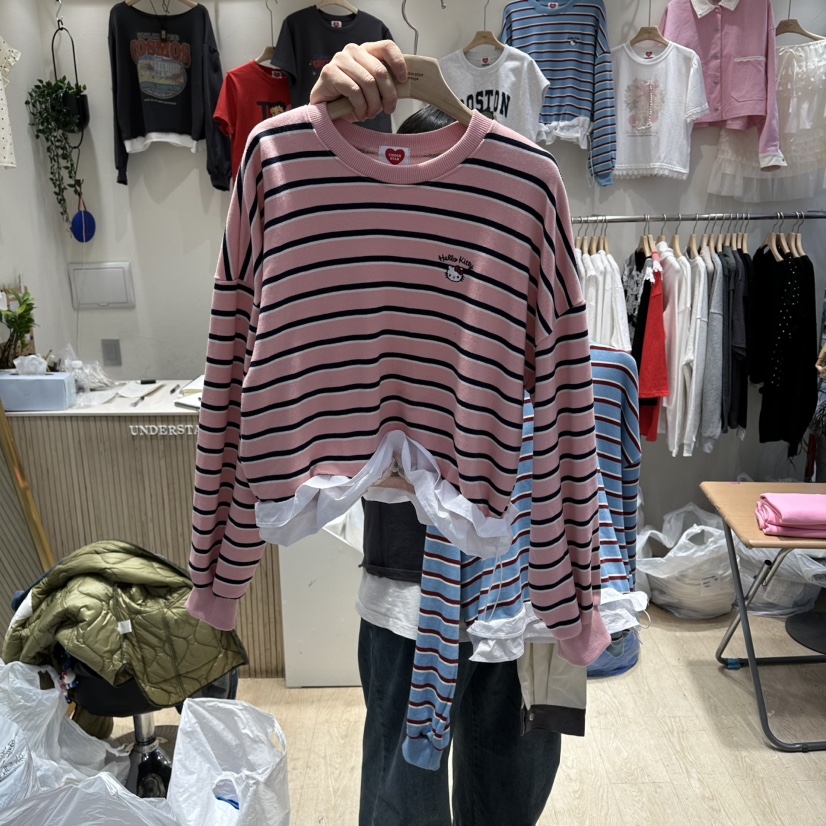 UNDERSTAR_VINTAGE東大門實拍女士新品人氣職業真品衛衣刺繡UNDERSTAR_VINTAGE衛衣圖色2