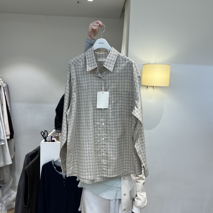 JINSIM韓國代購女士新款真品人氣熱賣職業26春夏襯衫蕾絲衫JINSIM襯衫/蕾絲衫圖色1