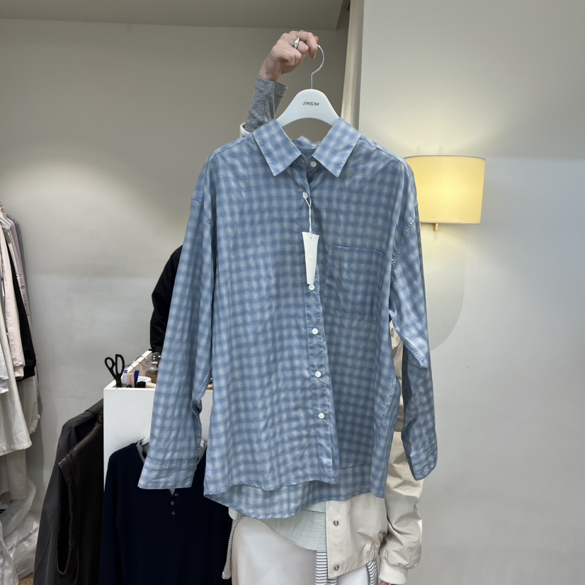 JINSIM韓國代購女士新款真品人氣熱賣職業26春夏襯衫蕾絲衫JINSIM襯衫/蕾絲衫圖色2