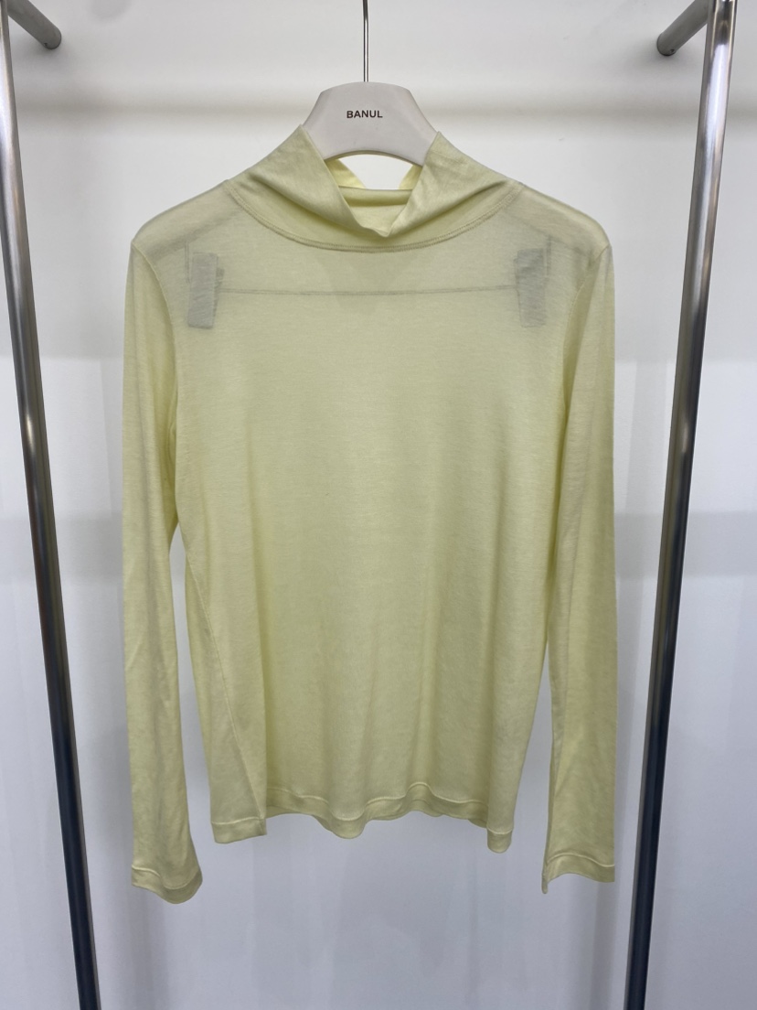 BANUL東大門實拍女裝新品人氣時尚熱賣推薦26春夏長袖T恤高領BANUL長袖T恤圖色1