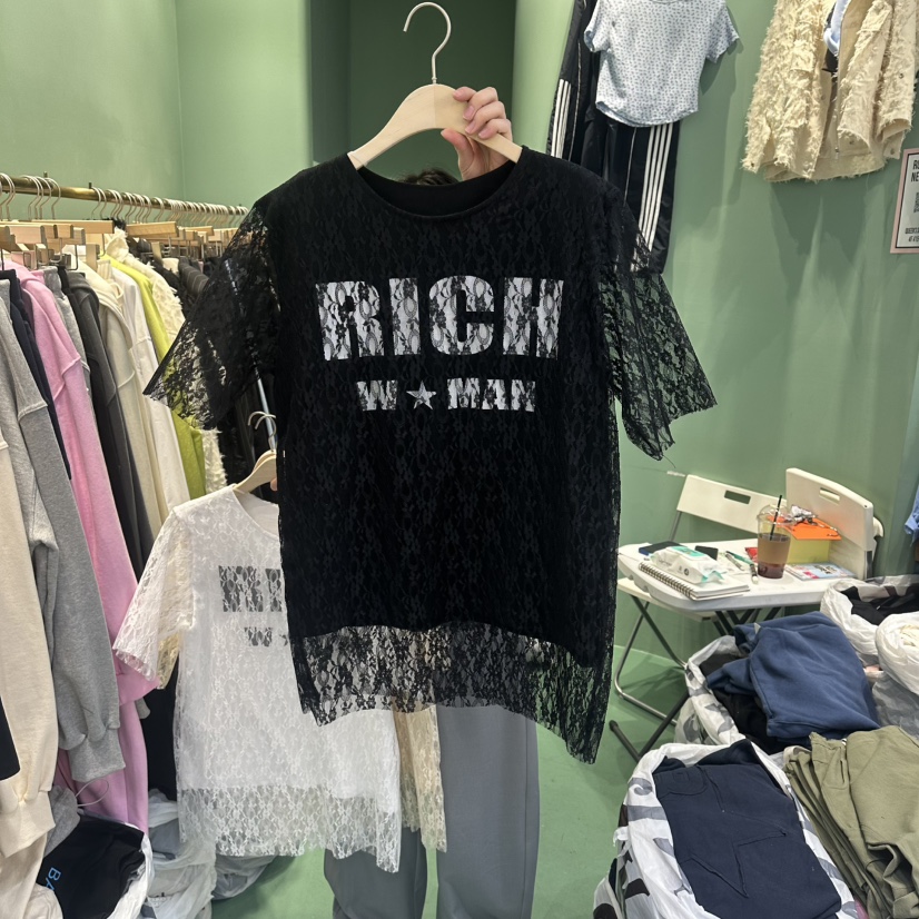 ROMANTIC NEWYORK東大門實拍女士新品時尚職業人氣26春夏T恤ROMANTIC NEWYORKT恤圖色2