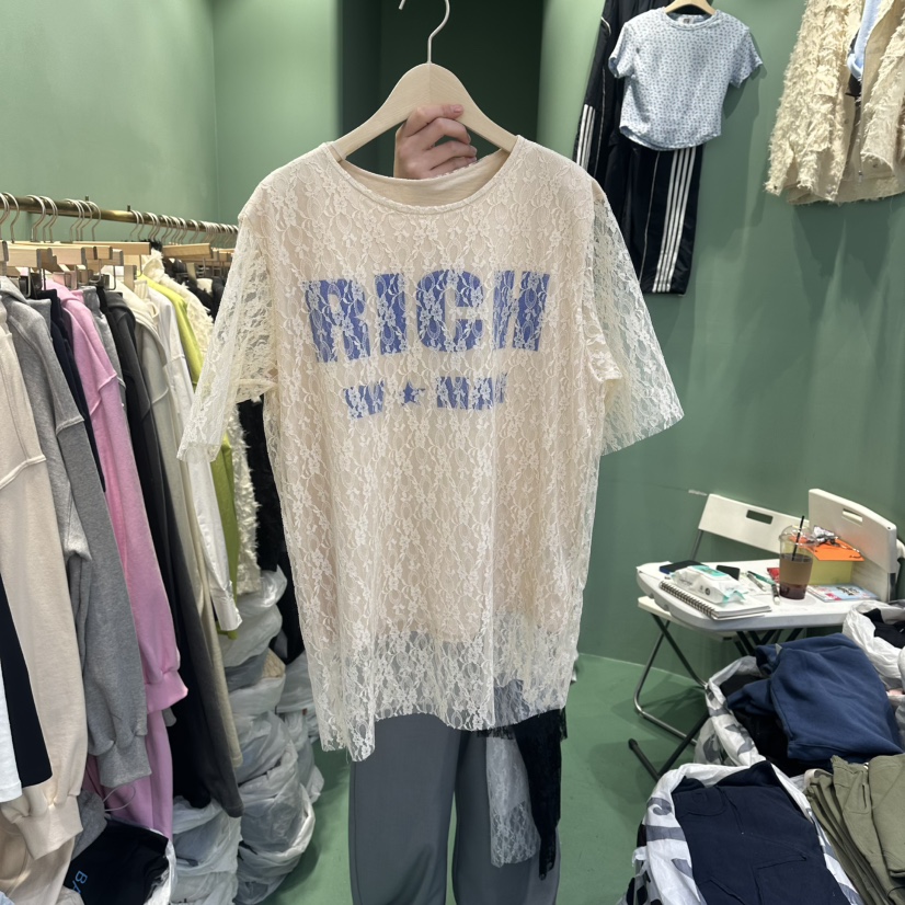 ROMANTIC NEWYORK東大門實拍女士新品時尚職業人氣26春夏T恤ROMANTIC NEWYORKT恤圖色3