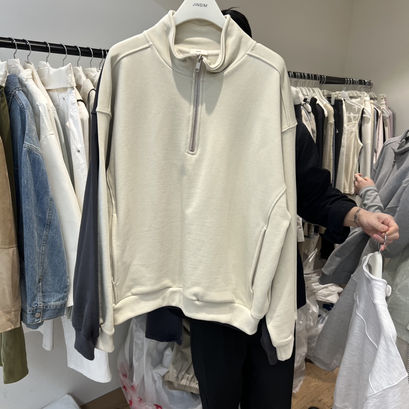 JINSIM韓國代購女裝新款休閑熱賣時尚推薦26春夏衛衣拉鏈JINSIM衛衣圖色3