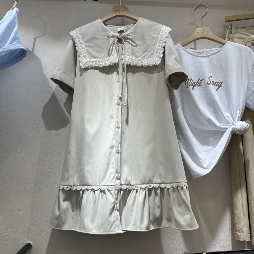 HOLYBANANA韓國代購女士新品推薦職業人氣熱賣時尚連衣裙groovy.H/HOLYBANANA連衣裙圖色1