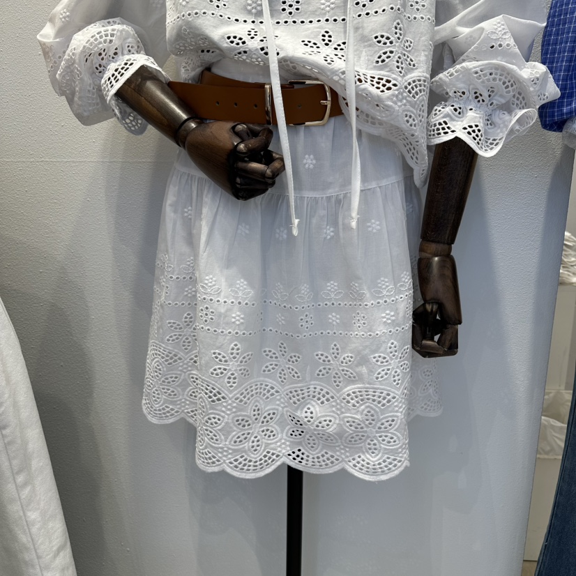 2nd B-S韓國代購女士新品時尚26春夏職業人氣半身裙中短裙2nd B-S半身裙/中短裙圖色1白色