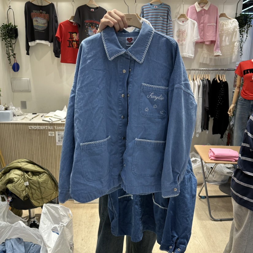 UNDERSTAR_VINTAGE東大門代購女裝新品休閑推薦熱賣26春夏夾克UNDERSTAR_VINTAGE夾克圖色2