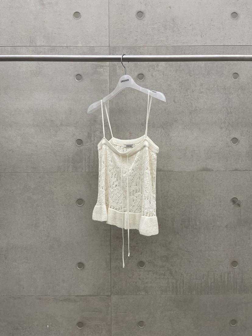 ATMOSPHERE韓國代購女士新款真品人氣推薦職業吊帶背心亞麻ATMOSPHERE/BLING吊帶/背心圖色1