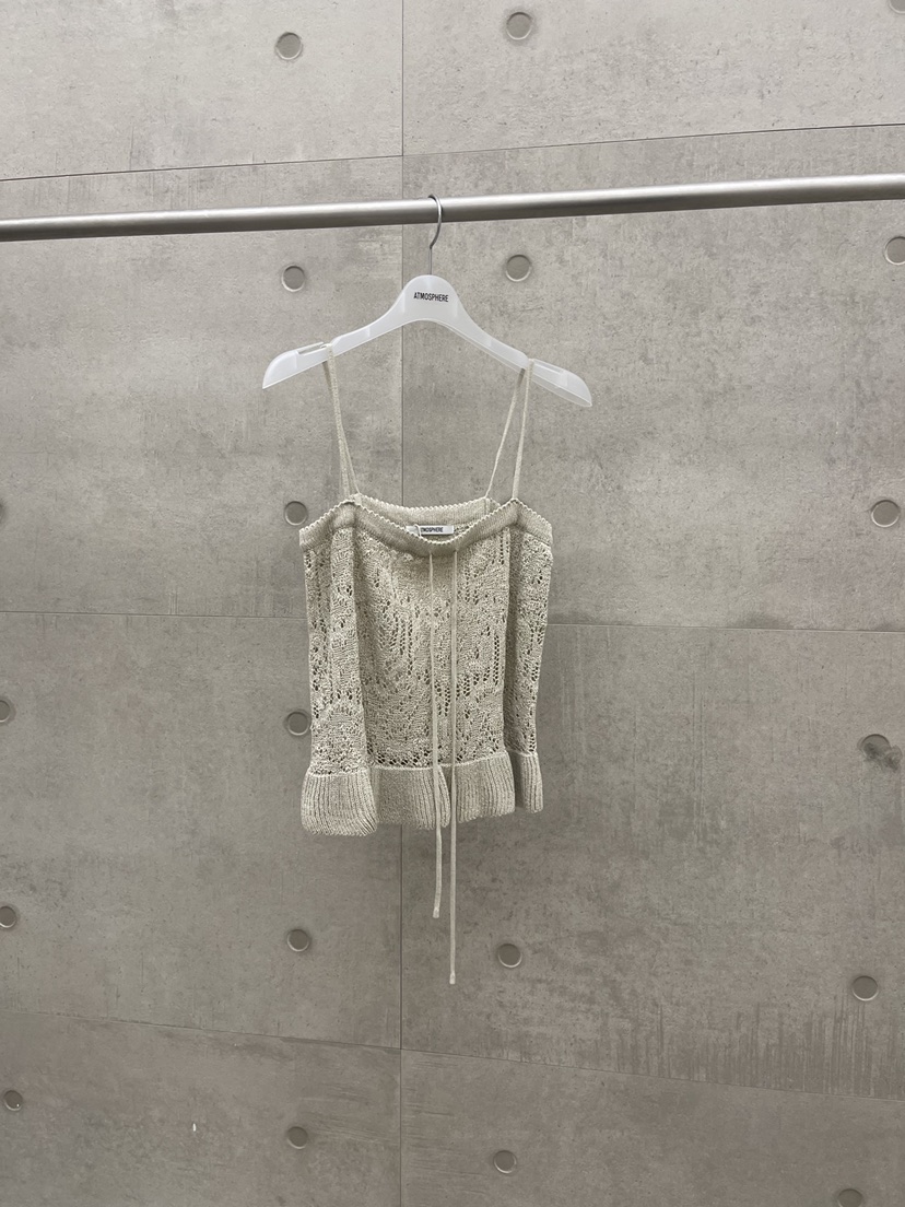 ATMOSPHERE韓國代購女士新款真品人氣推薦職業吊帶背心亞麻ATMOSPHERE/BLING吊帶/背心圖色2