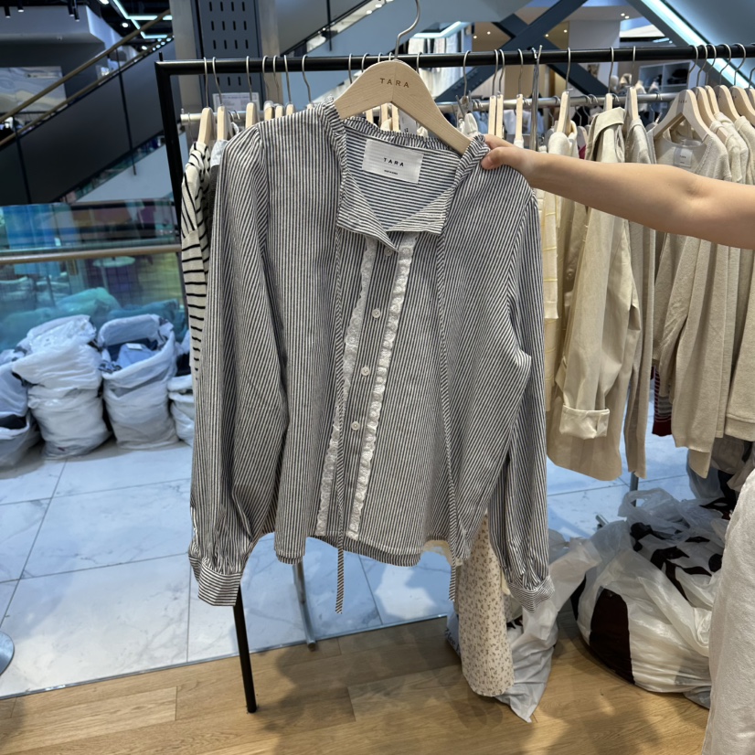 TARA韓國直郵女裝新款時尚真品職業26春夏人氣襯衫蕾絲衫TARA襯衫/蕾絲衫圖色3