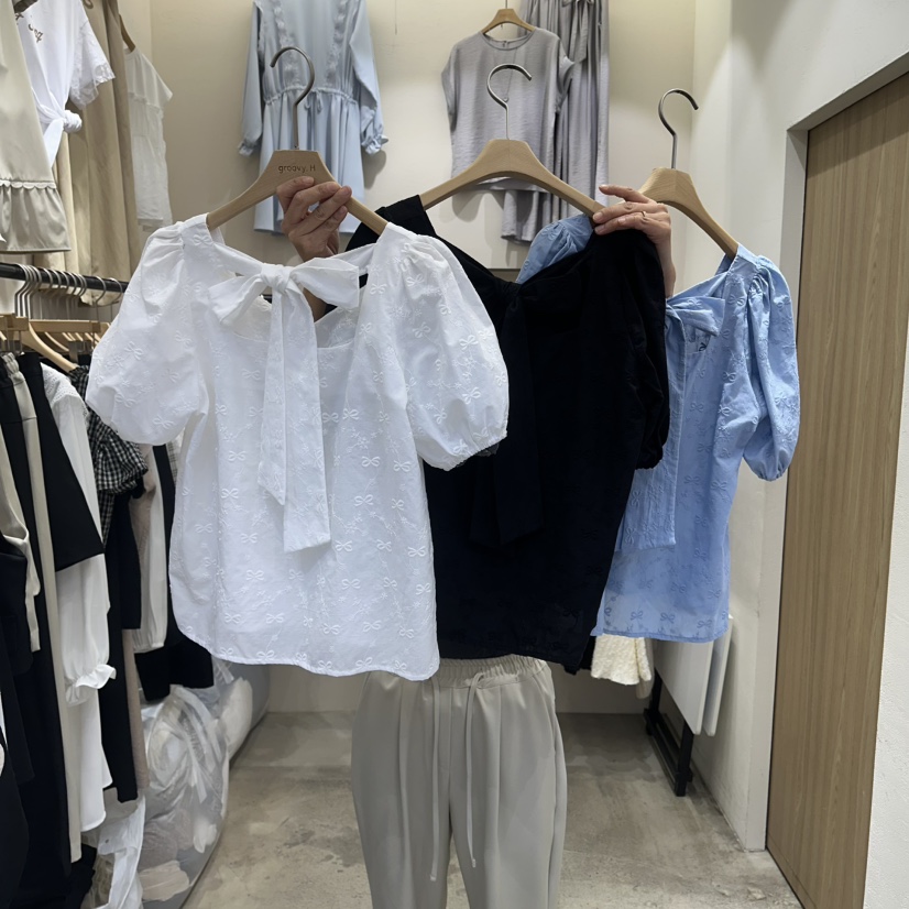 HOLYBANANA韓國代購女士新款26春夏推薦熱賣真品襯衫蕾絲衫groovy.H/HOLYBANANA襯衫/蕾絲衫