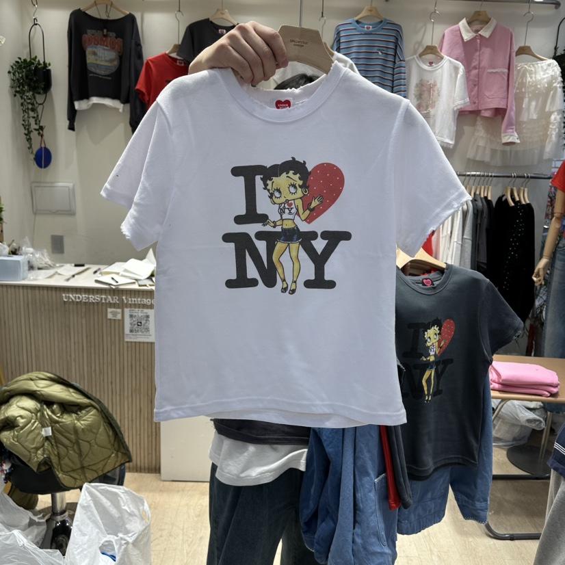 UNDERSTAR_VINTAGE韓國代購女裝新品人氣26春夏時尚真品T恤UNDERSTAR_VINTAGET恤圖色1